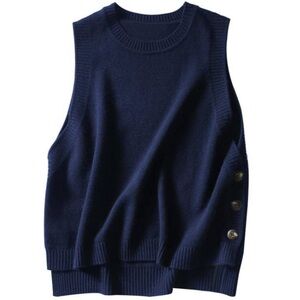 NWT Navy Sleeveless Sweater Vest – Size Small